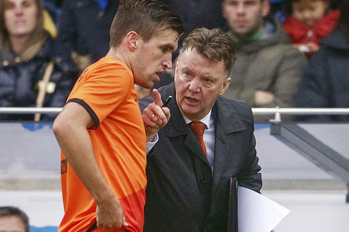 Kevin Strootman with Van Gaal